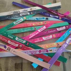 Pulseras Personalizadas distr.(Pack 100 unidades)