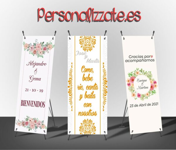 Xbanner personalizado con diseño propio 1,60mx60cm