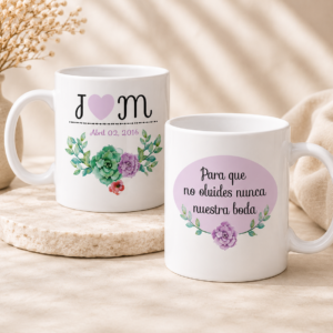 Taza personalizada Flower