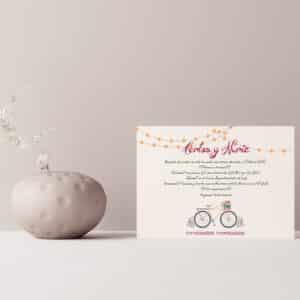 Invitación De Boda Bicycle