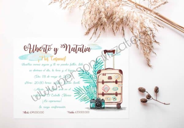 Invitación De Boda Travel