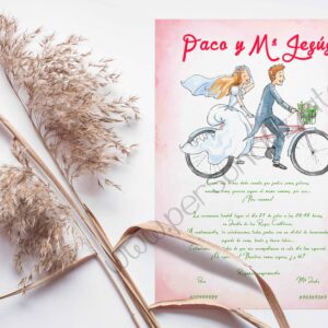 Invitación De Boda Watertandem