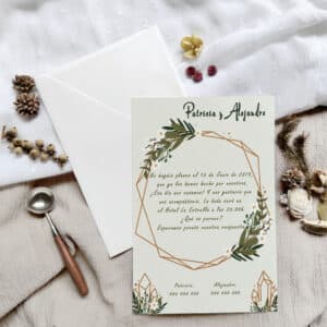 Invitación De Boda Geometric