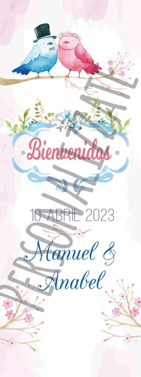 Xbanner Birds personalizado 1,60mx60cm