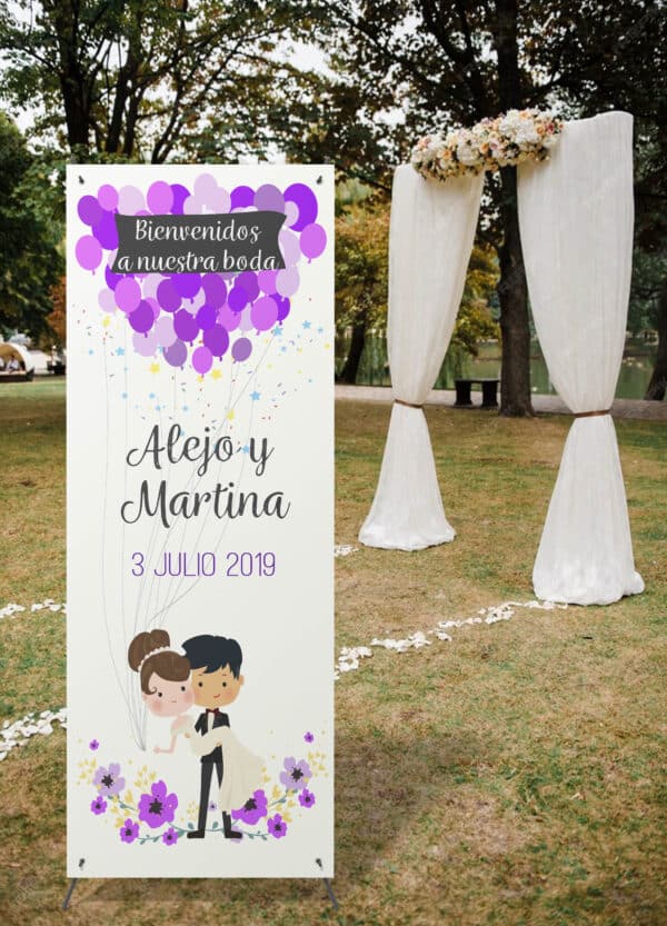 Xbanner Violet 1.60mx60cm