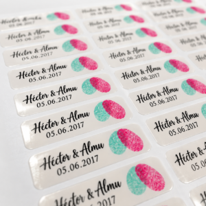 Etiquetas adhesivas pegatinas personalizadas 3x5 cm
