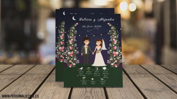 Invitación De Boda Moon