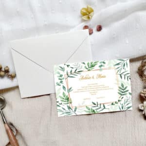 Invitación de boda Botanic