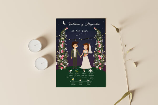 Invitación De Boda Moon