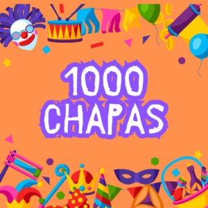 Pack de carnaval de 1000 chapas personalizadas