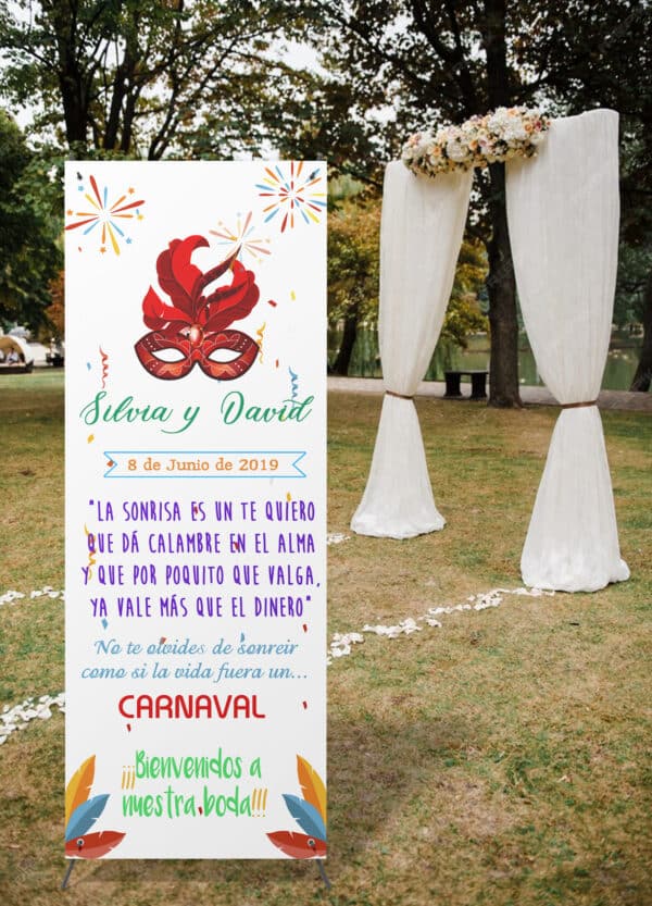 Xbanner Carnaval 1.60mx60cm