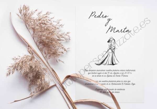 Invitación de Boda Vera