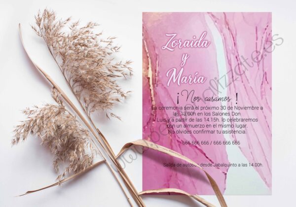 Invitación de Boda Valentino