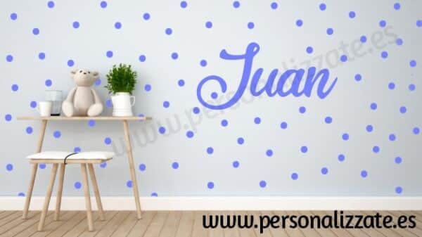 Kit decoración habitación infantil topos