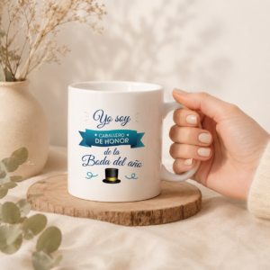 Taza personalizada Caballero de Honor Azul
