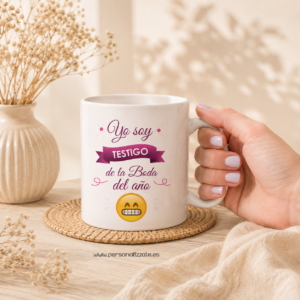 Taza personalizada Testigo Morado