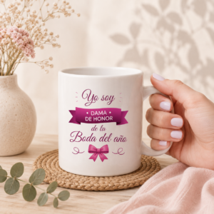 Taza personalizada Dama de Honor Lazo