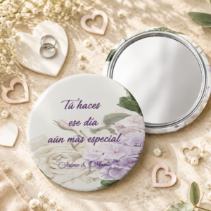 Chapa espejo Hortensia 59mm