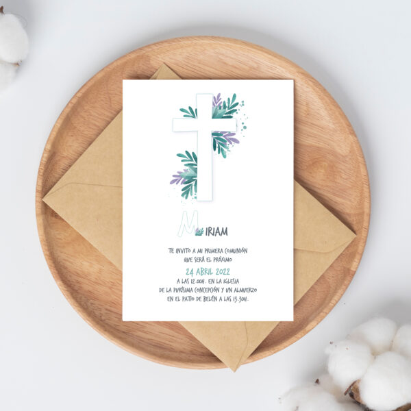 Invitación Comunión Nina