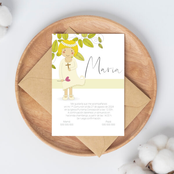 Invitación Comunión Lerroa