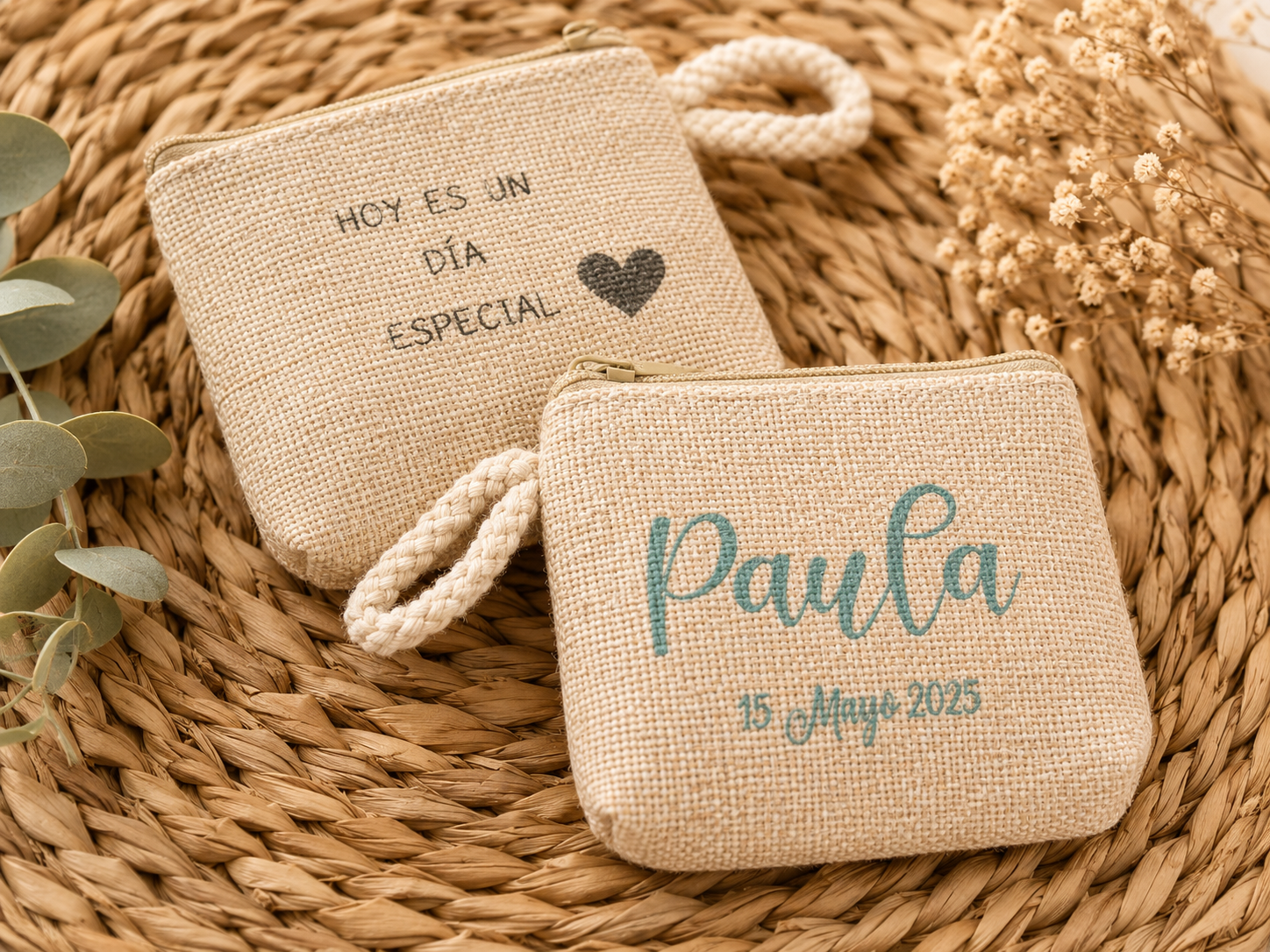 Monedero Yute personalizado