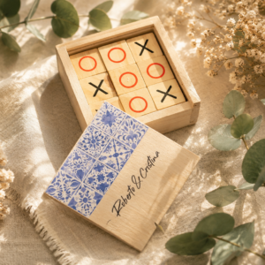 Juego Tres En Raya De Madera