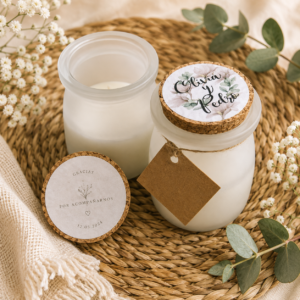 Vela En Tarro De Cristal Aromático