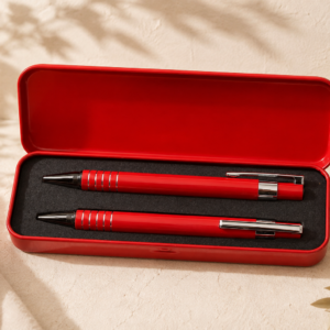 Estuche De Lata Con Bolígrafo Y Portaminas Personalizado