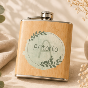 Petaca De Bambú Personalizada