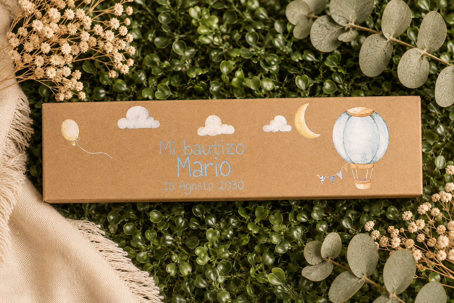 Caja personalizada de cartón reciclado