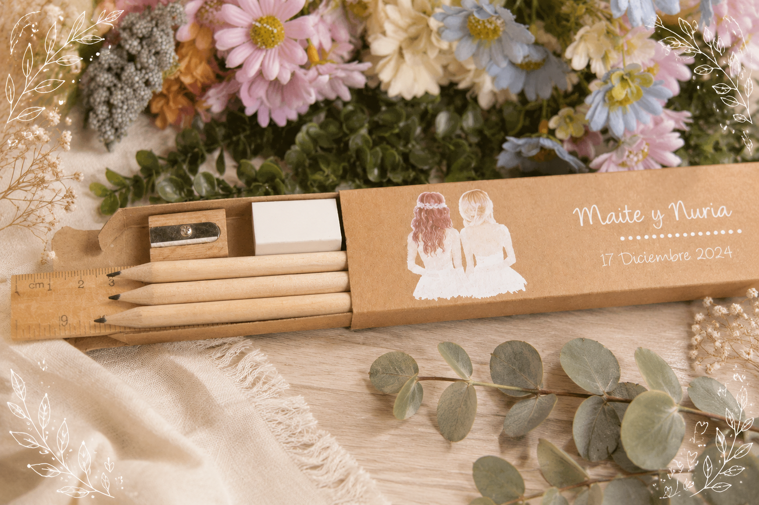 Caja personalizada de cartón reciclado
