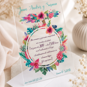Invitación de Metacrilato