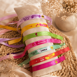 Pulseras De Tela Para Bodas Con Frases Divertidas