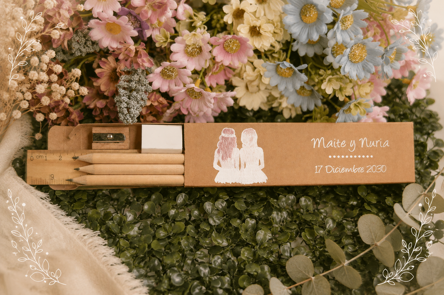 Caja personalizada de cartón reciclado