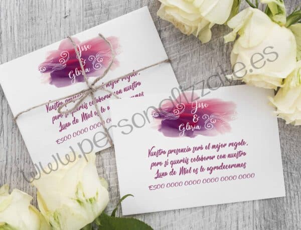 Tarjetas personalizadas Watercolor