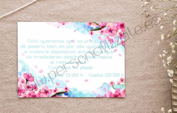 Tarjetas personalizadas Cerezo