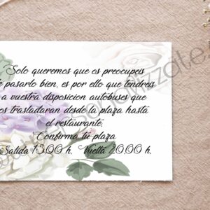 Tarjetas personalizadas Hortensia