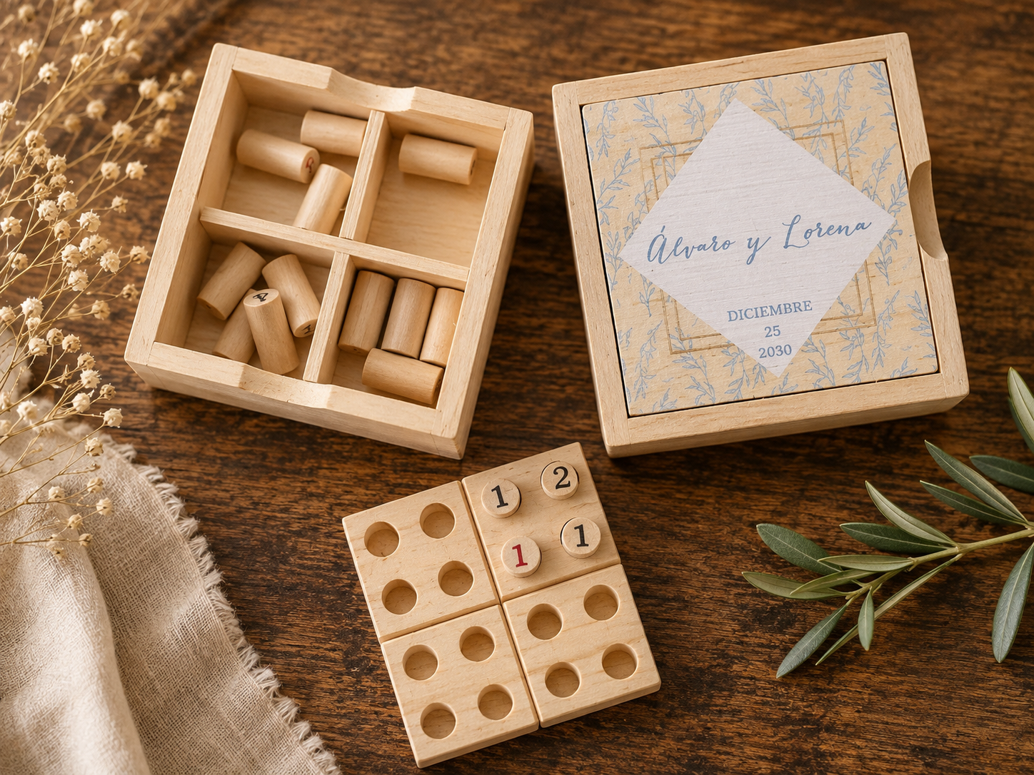 Juego Sudoku de madera personalizado