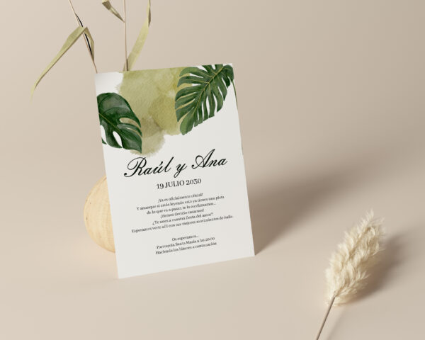 Invitación de Boda Maat