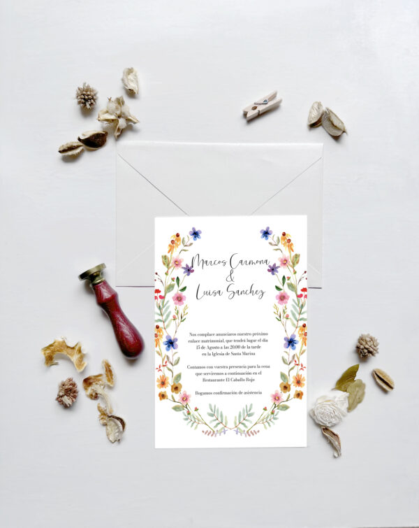 Invitación de Boda Wildflower