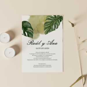 Invitación de Boda Maat