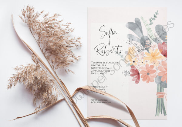 Invitación de Boda Nubia