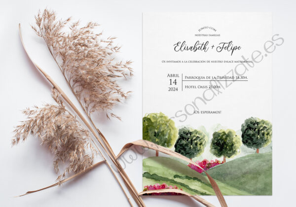 Invitación de Boda Forest