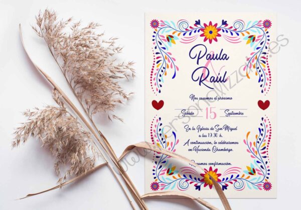 Invitación de Boda Mexico