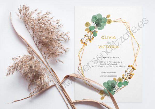 Invitación de Boda Destino Dolce Compagnia