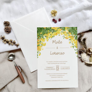 Invitación de Boda Bougainvillea