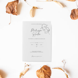 Invitación de Boda Minimal