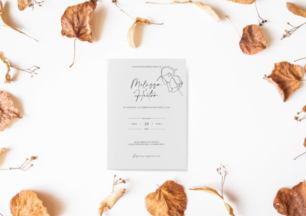 Invitación de Boda Minimal