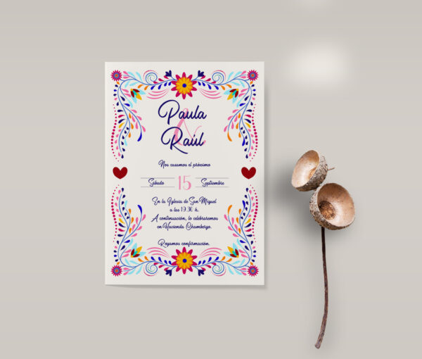 Invitación de Boda Mexico