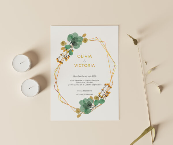 Invitación de Boda Destino Dolce Compagnia